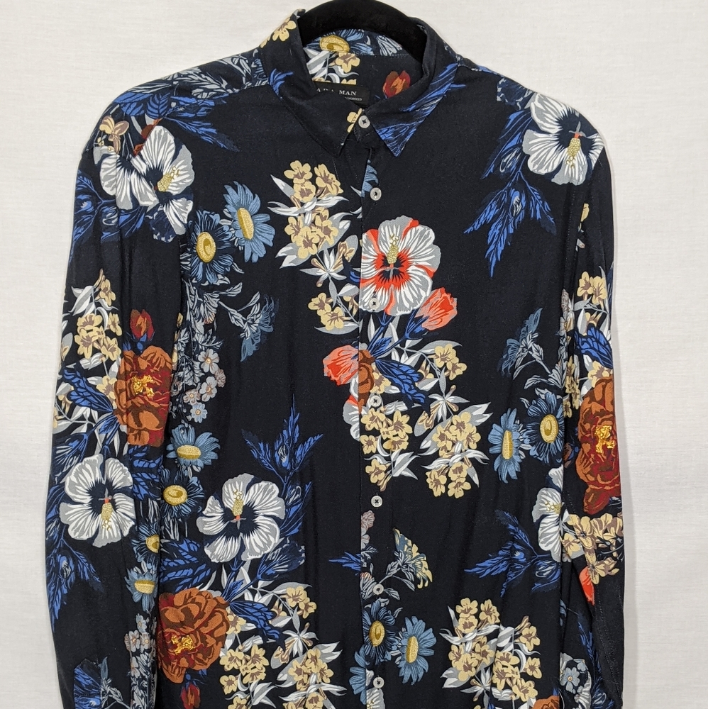 Zara Man Floral Button-Up